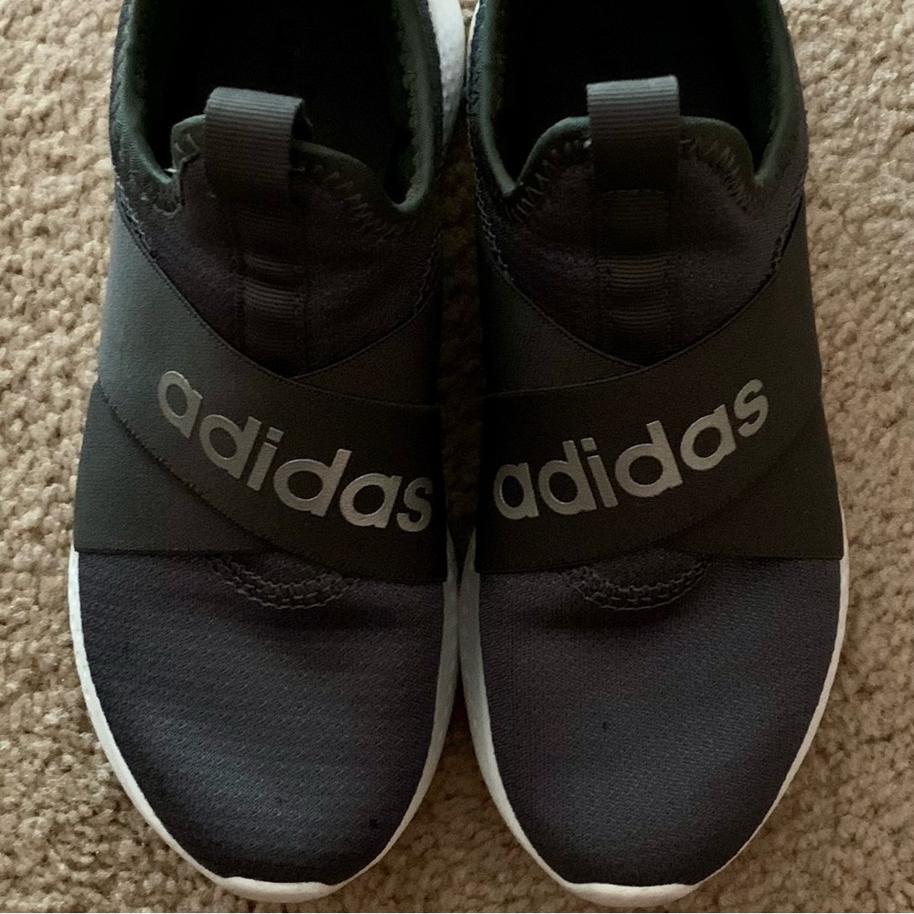 Adidas PureMotion Adapt Slip on Sneakers size 5.5 dark gray